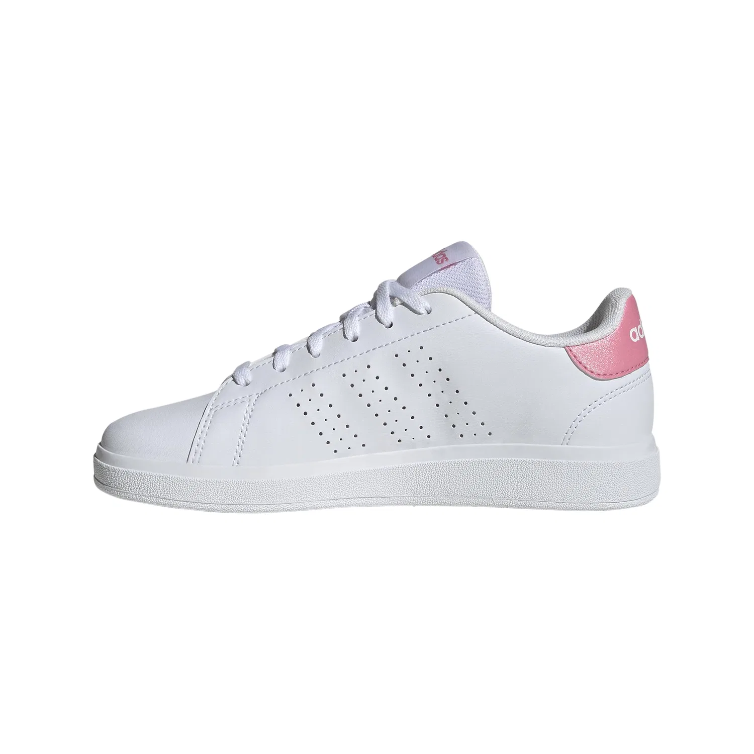 Детские кроссовки для мальчиков с принтом Advantage Base 2.0 Adidas, Bianco Bliss Rosa Nero