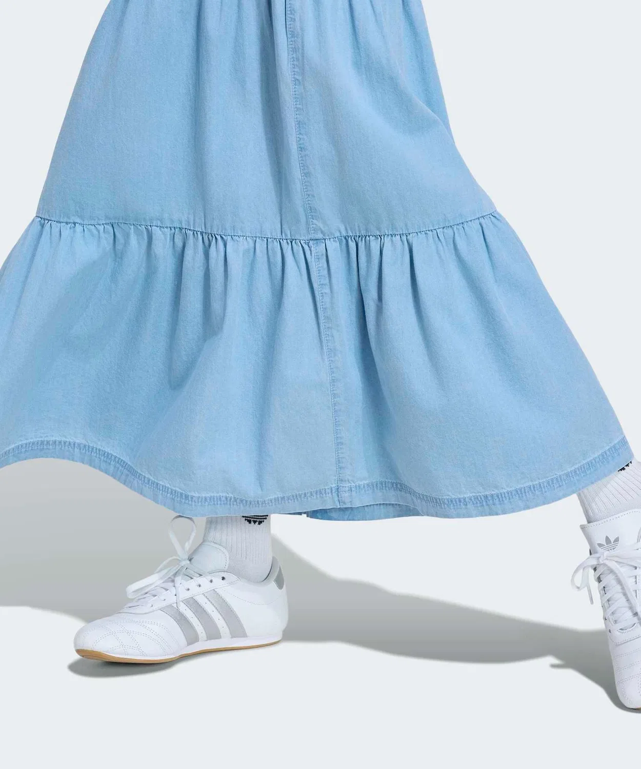 Женская джинсовая юбка с принтом Summer Glow Adidas Originals, Blue — фото 4