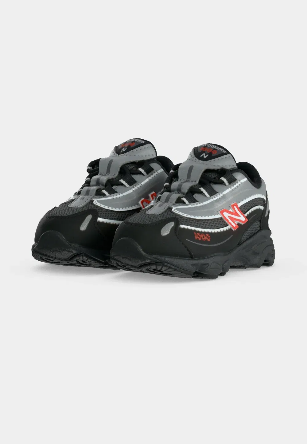 1000 кроссовок унисекс New Balance, Black/Neo Flame — фото 3