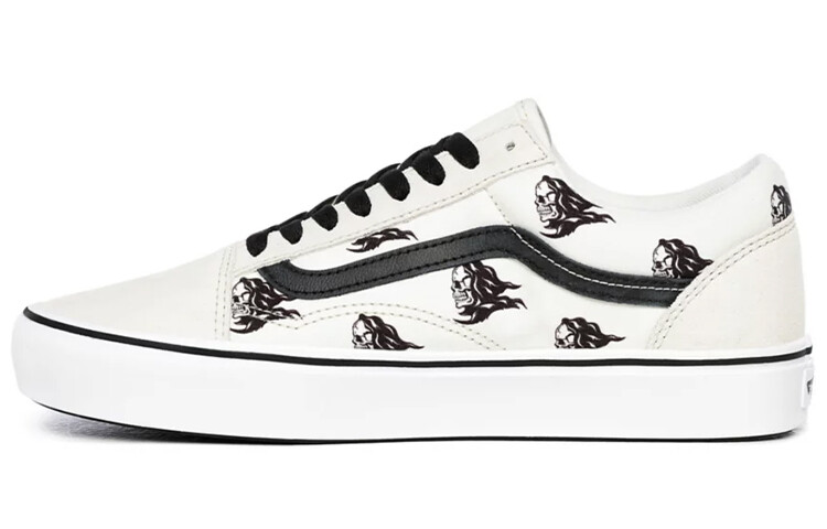 

Кроссовки Old Skool Sixty Sixers X ComfyCush Vans 'Skull Print - White'