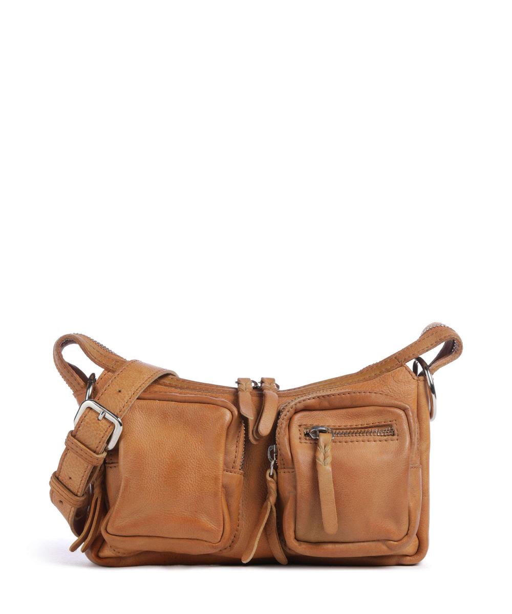 

Salvatorianplatz 4 сумка через плечо из зернистой коровьей кожи Taschendieb Wien, коричневый