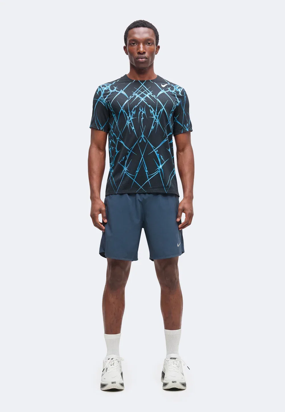 Футболка с принтом Nike Performance, Black/White — фото 2