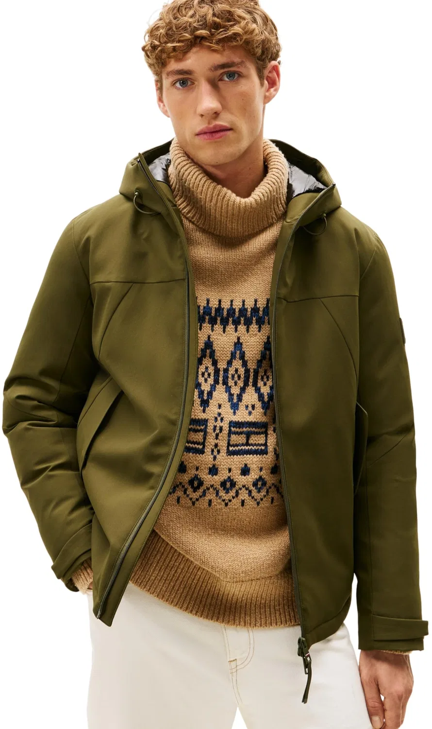 Мужская куртка с капюшоном и утеплителем Tommy Hilfiger, Hunter Green