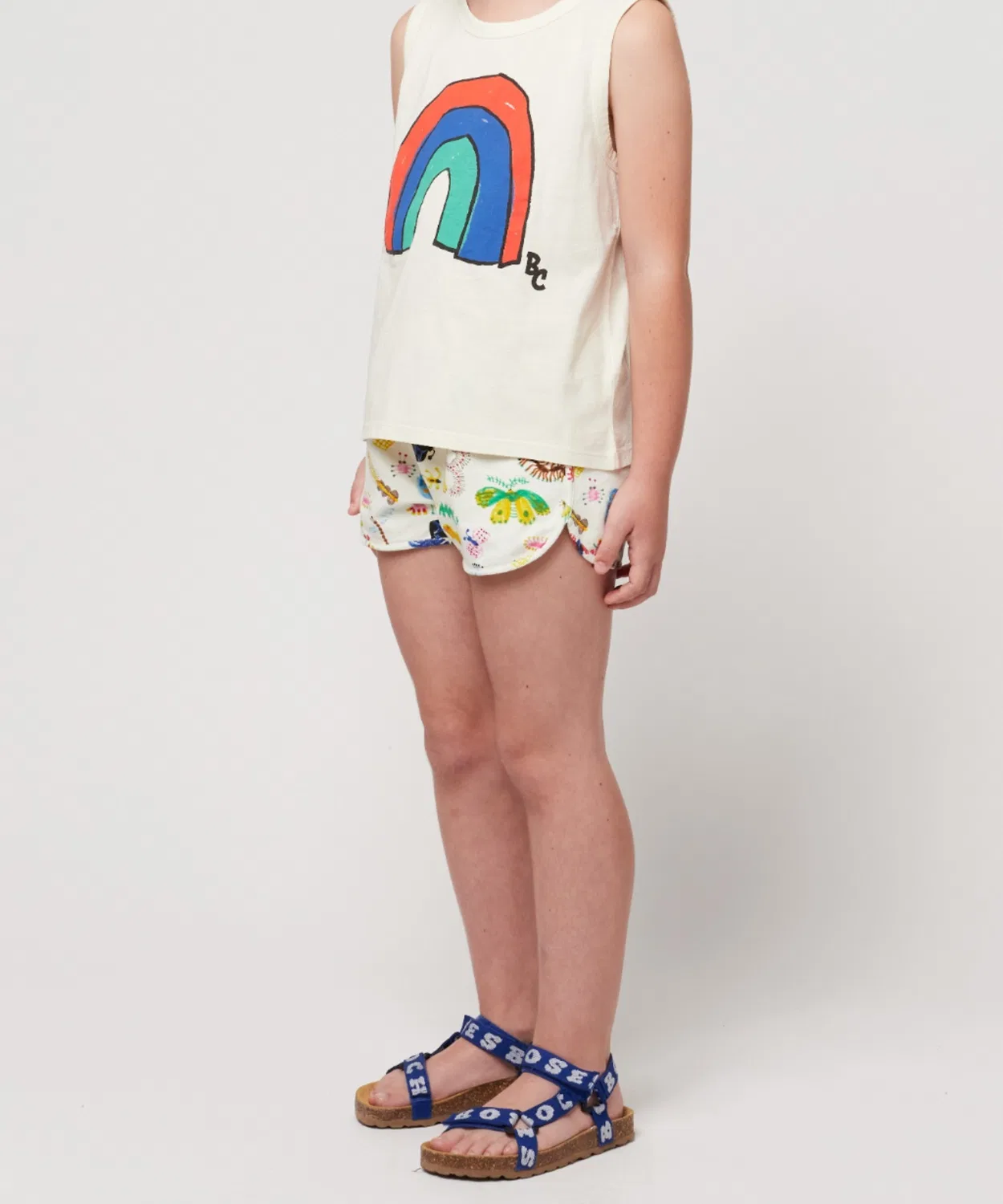 Детские шорты с принтом Funny Insects BOBO CHOSES, Off White
