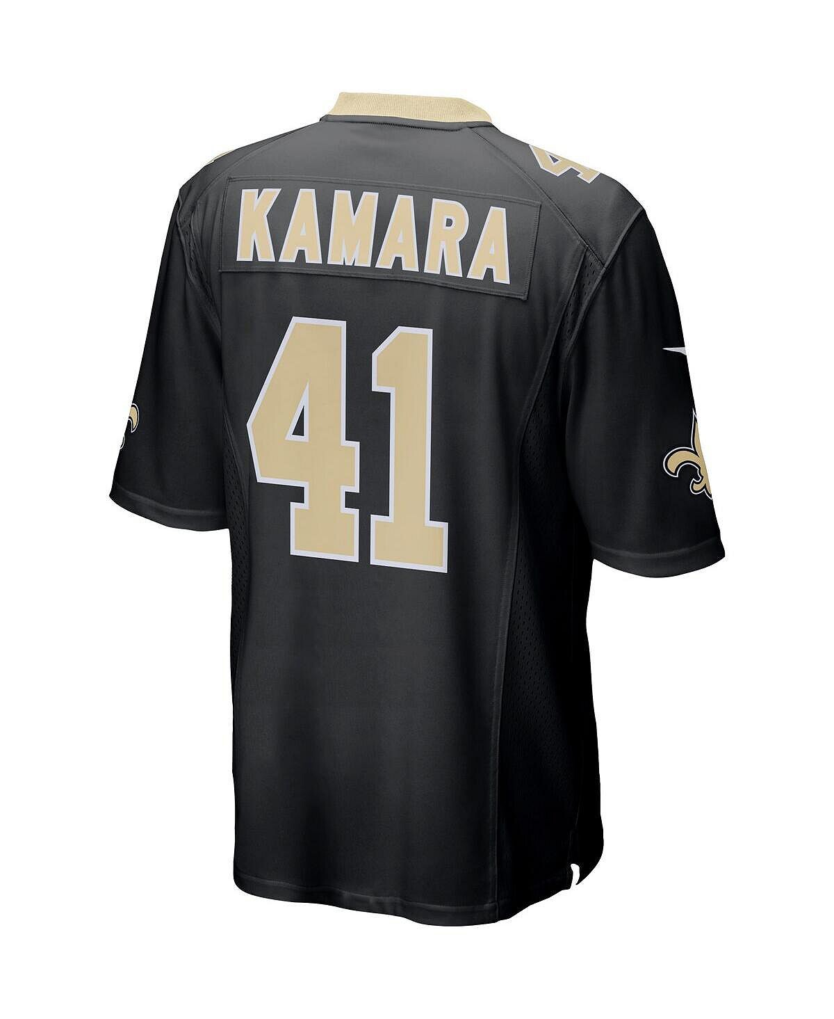 Мужская футболка alvin kamara black new orleans saints game jersey Nike, черный — фото 3
