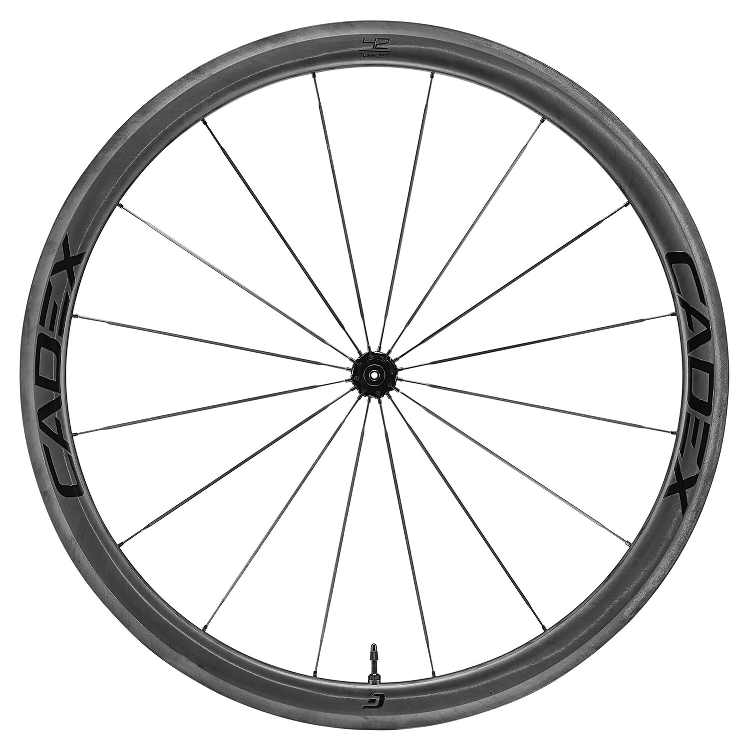

Переднее колесо Cadex 42 Rim Brake Tubeless, черный