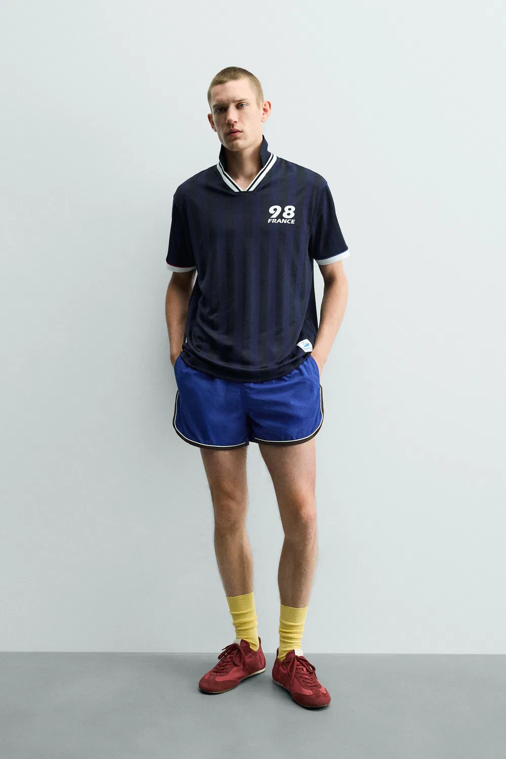 Футболка-поло FIFA Classics, посвященная чемпионату мира по футболу FIFA 98 ZARA, Navy Blue