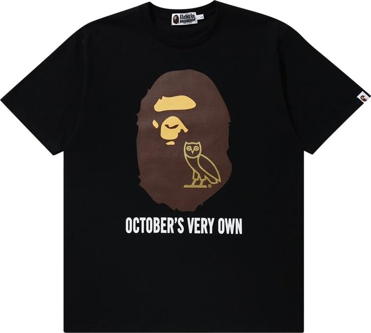 

Футболка BAPE x OVO Tee 'Black', черный