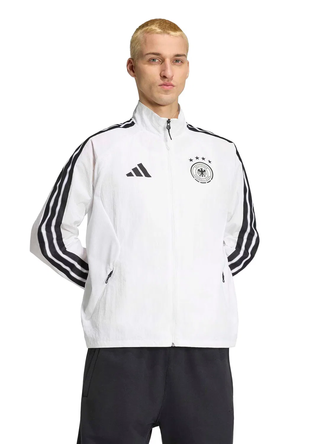 Тренировочная куртка Adidas Performance DFB белого цвета — фото 2