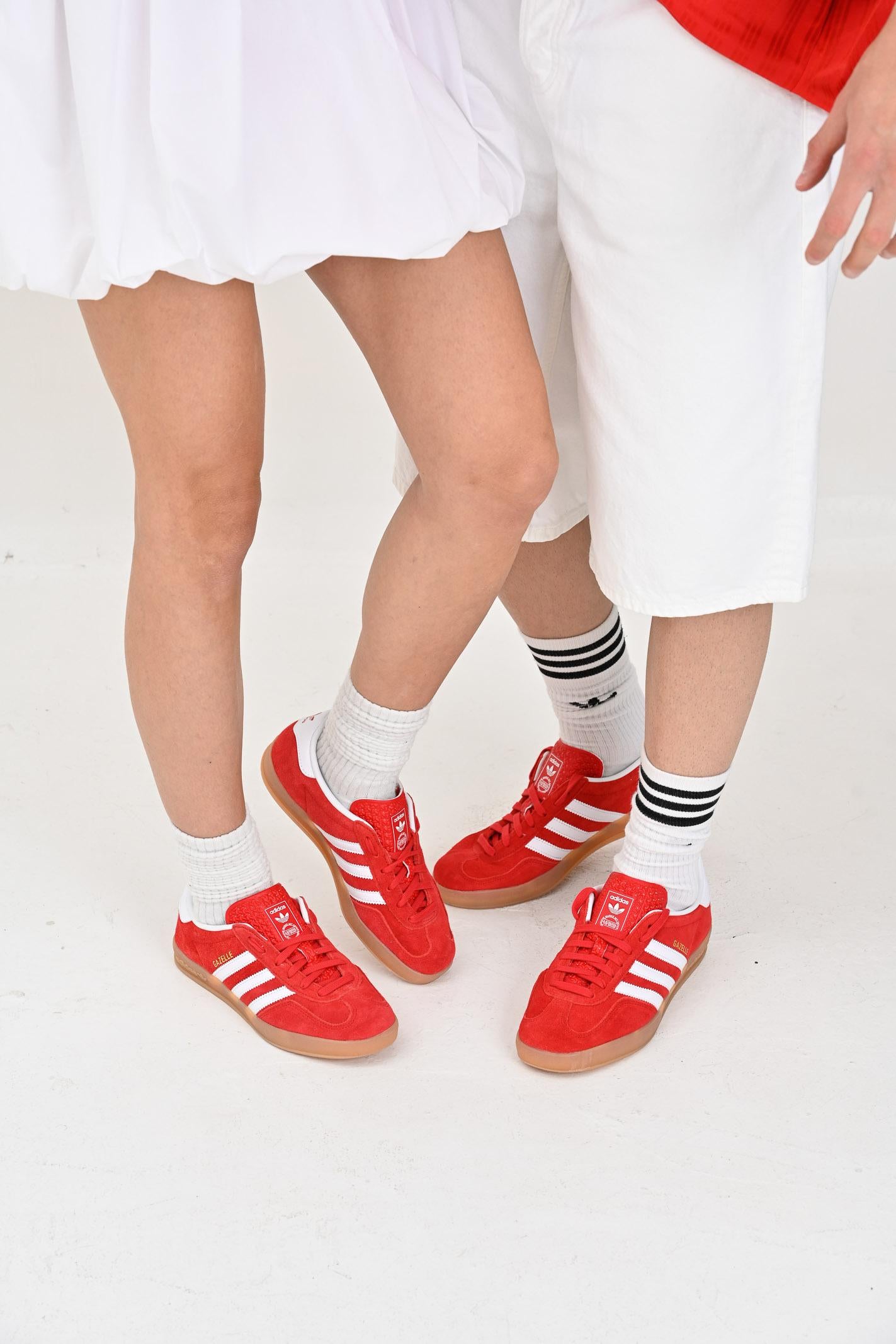 Кроссовки Adidas Gazelle Indoor JI2063, красный — фото 2