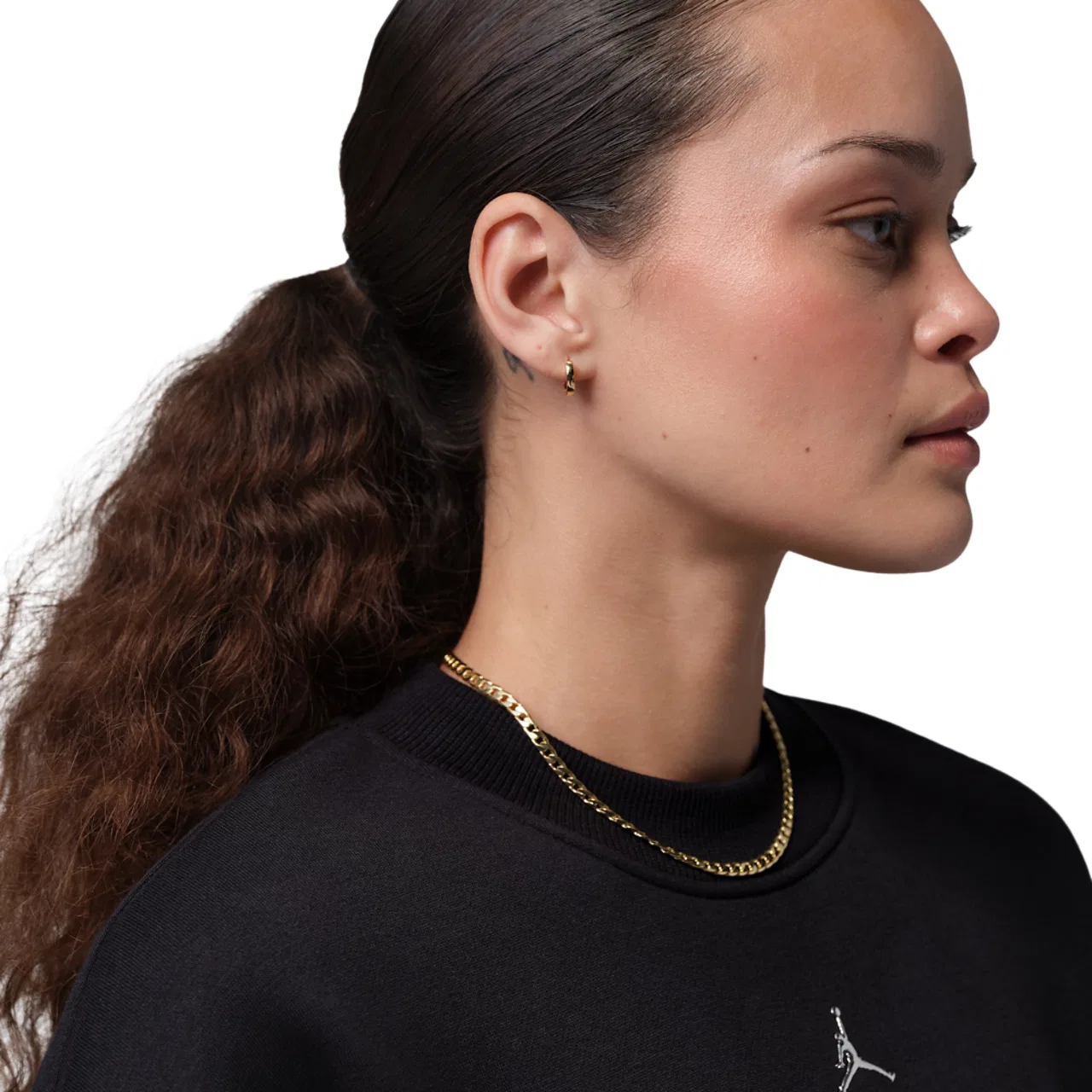 Женский свитшот из футера с регланом Jordan Brooklyn Fleece, Jordan, Black — фото 3