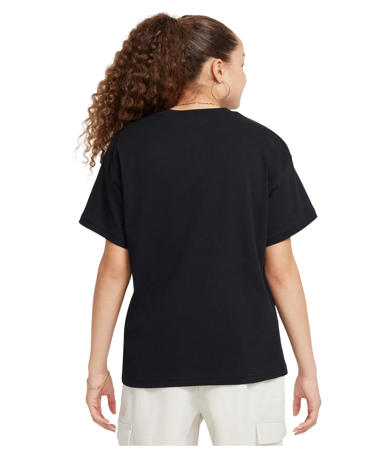 Спортивная базовая футболка (для маленьких и больших детей) Nike Kids, Black — фото 3