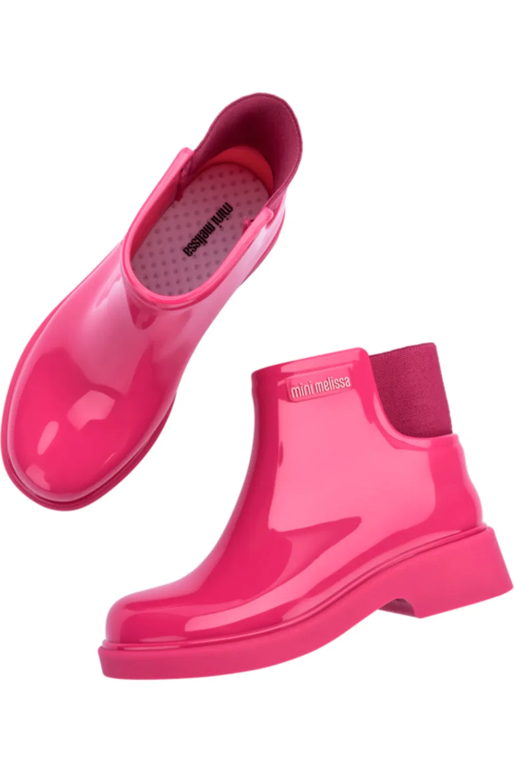 Детские ботинки челси водонепроницаемые Mini Melissa, розовый — фото 3