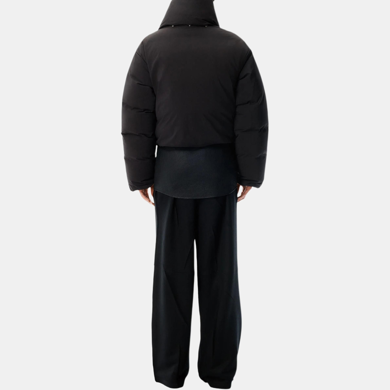 Куртка Alexander Wang  Zip Up Puffer Cropped, черный — фото 4