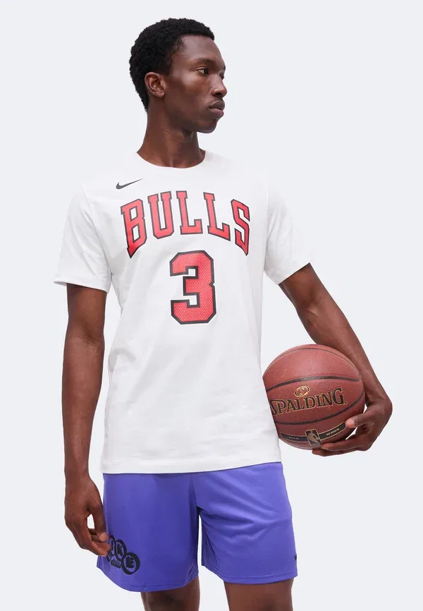 Футболка хлопковая Josh Giddey Chicago Bulls Nike Performance, White, белый — фото 4