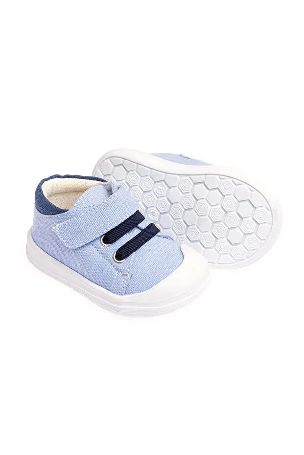Детские тапочки-носки для мальчиков на липучке Hellobaby Ebebek Hello Baby, Blue — фото 3