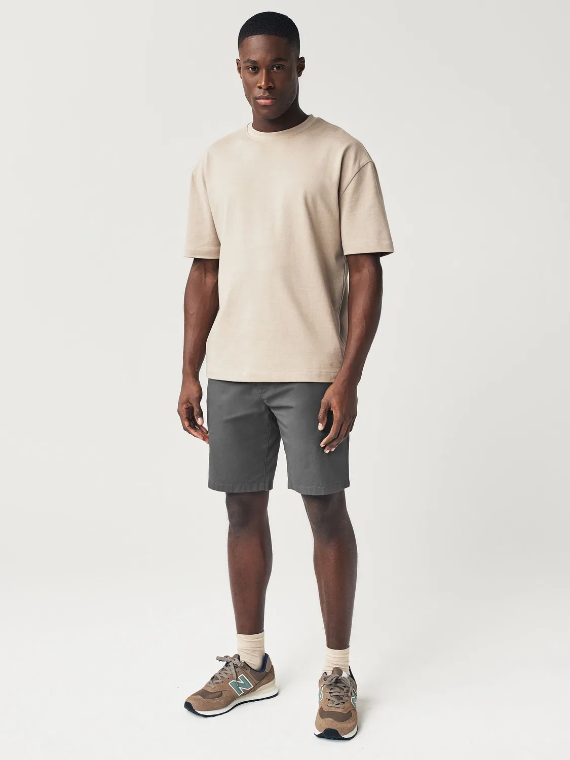Шорты чинос, слим фит, Navy/Charcoal Next — фото 4