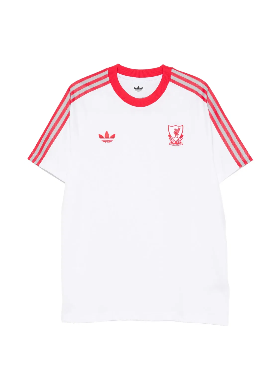 Футболка с круглым вырезом, белая в полоску Adidas, белый
