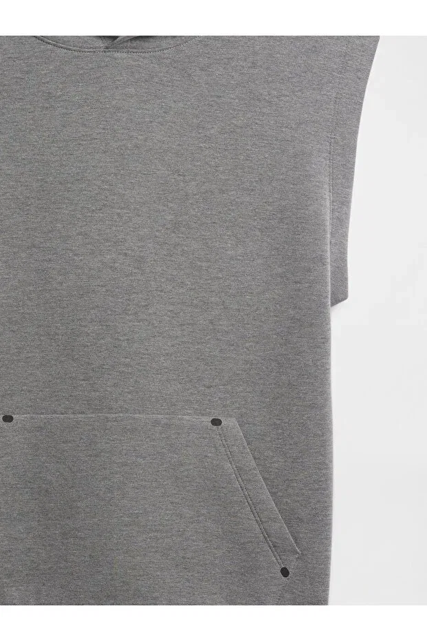 Детская серая свободная толстовка без рукавов Gap — фото 2