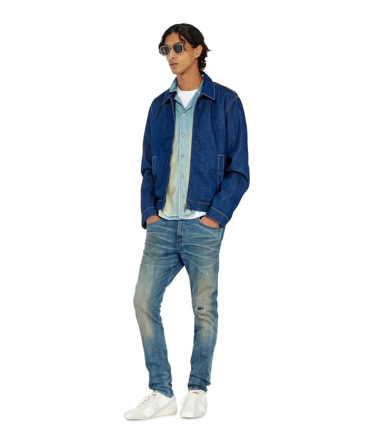 Мужские джинсовые джоггеры 2062 D-STRUKT-W JOGG DIESEL, Indigo Blue — фото 3