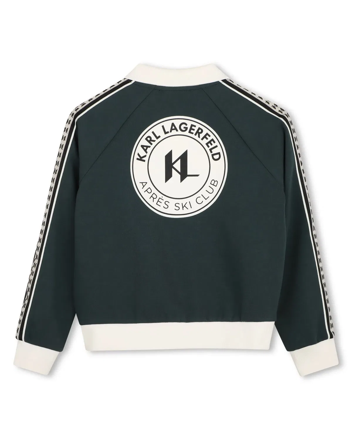 Детская куртка для мальчиков с принтом Karl Lagerfeld Kids, Verde — фото 3