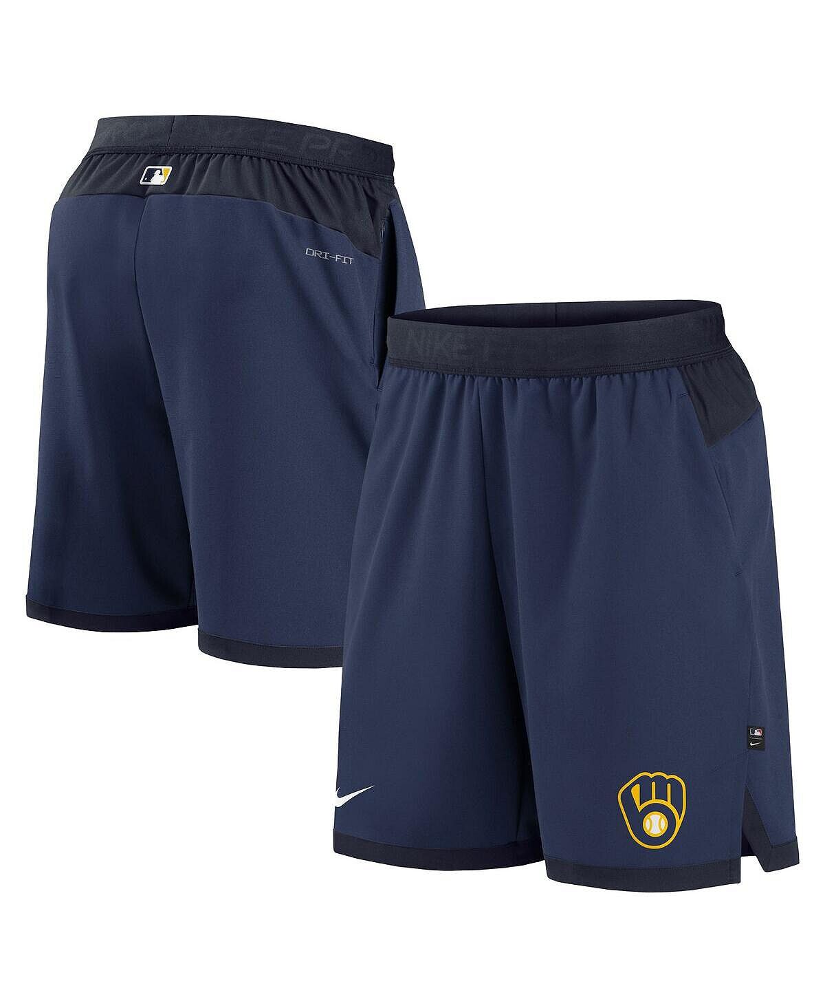 

Мужские темно-синие шорты Milwaukee Brewers Authentic Collection Flex Vent Performance Nike