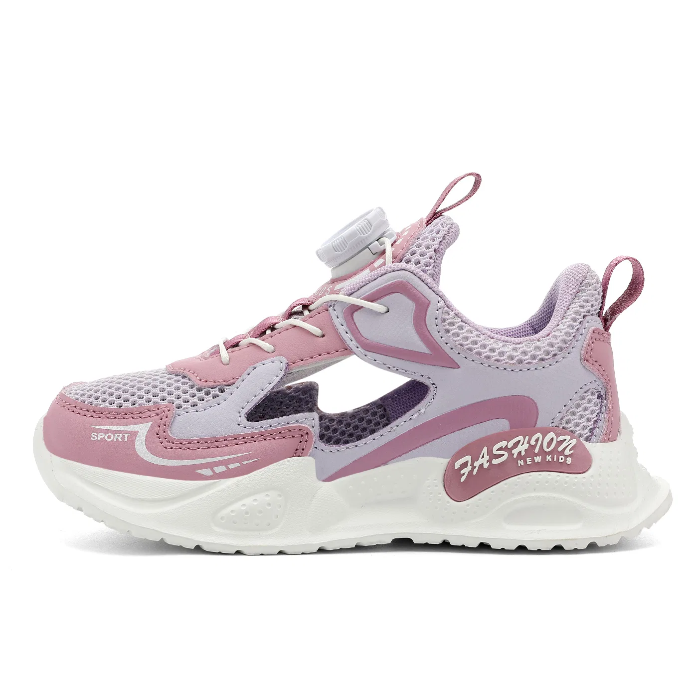 Детские сандалии с закрытым носком VENICEW, Pink Purple