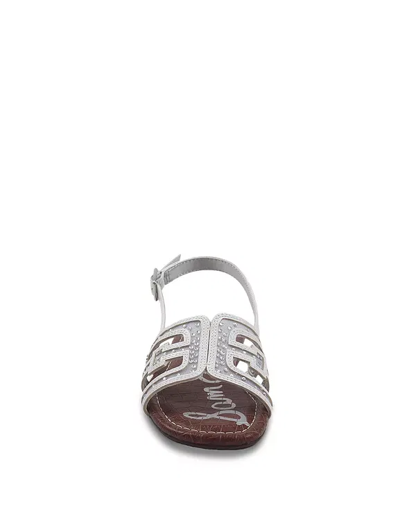 Детские сандалии для девочек с ремешком Bella Slingy Sam Edelman, белый — фото 3