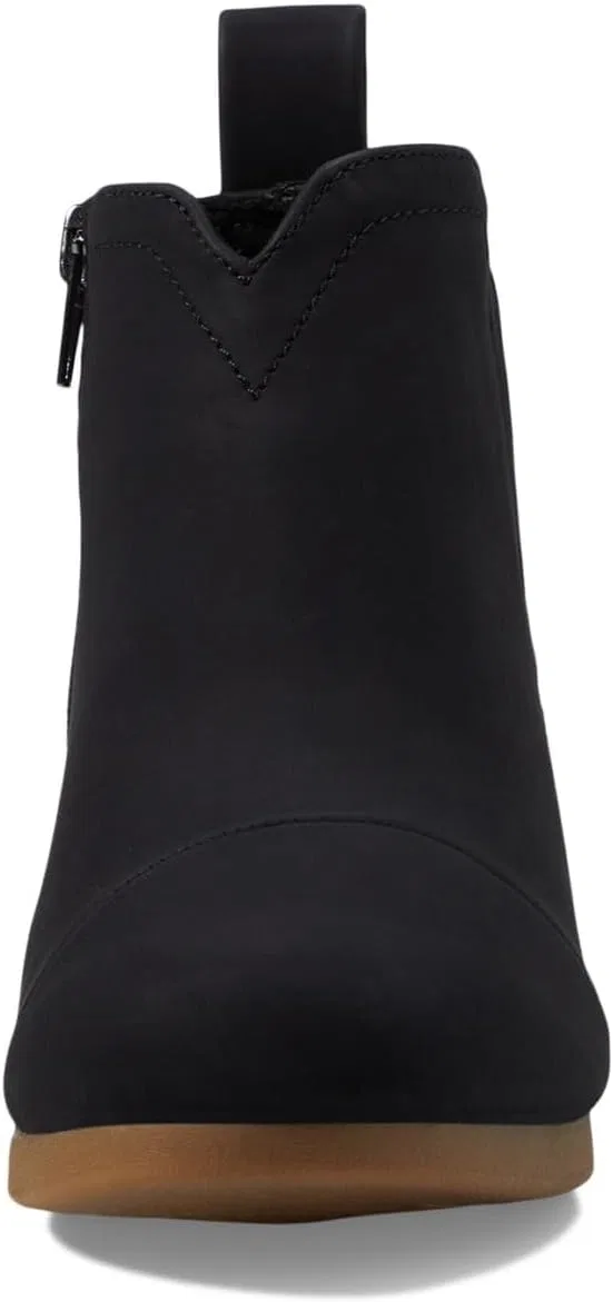 Детские ботинки для девочек TOMS Kids Clare, Black Nubuck — фото 2