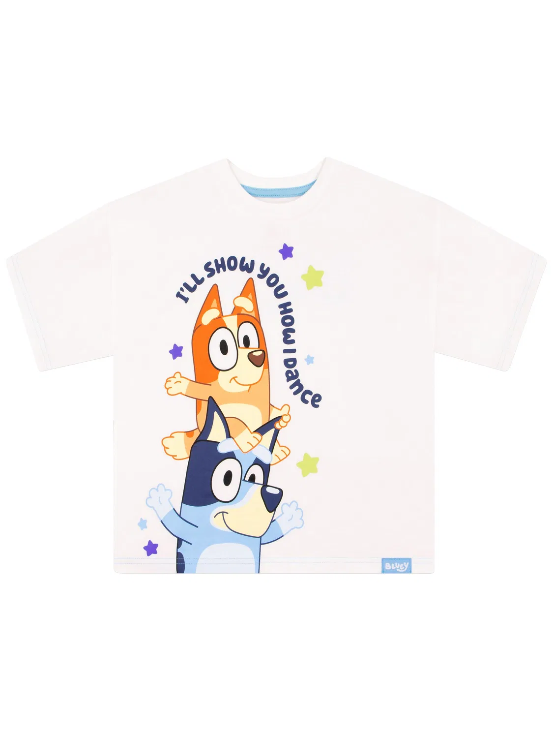 Футболка с принтом Bluey Character, белый