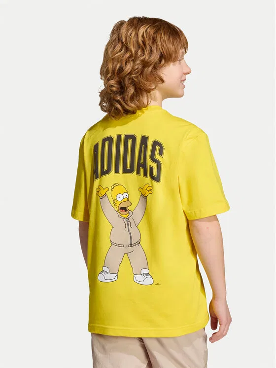 Футболка loose fit The Simpsons Graphics Adidas, желтый — фото 3