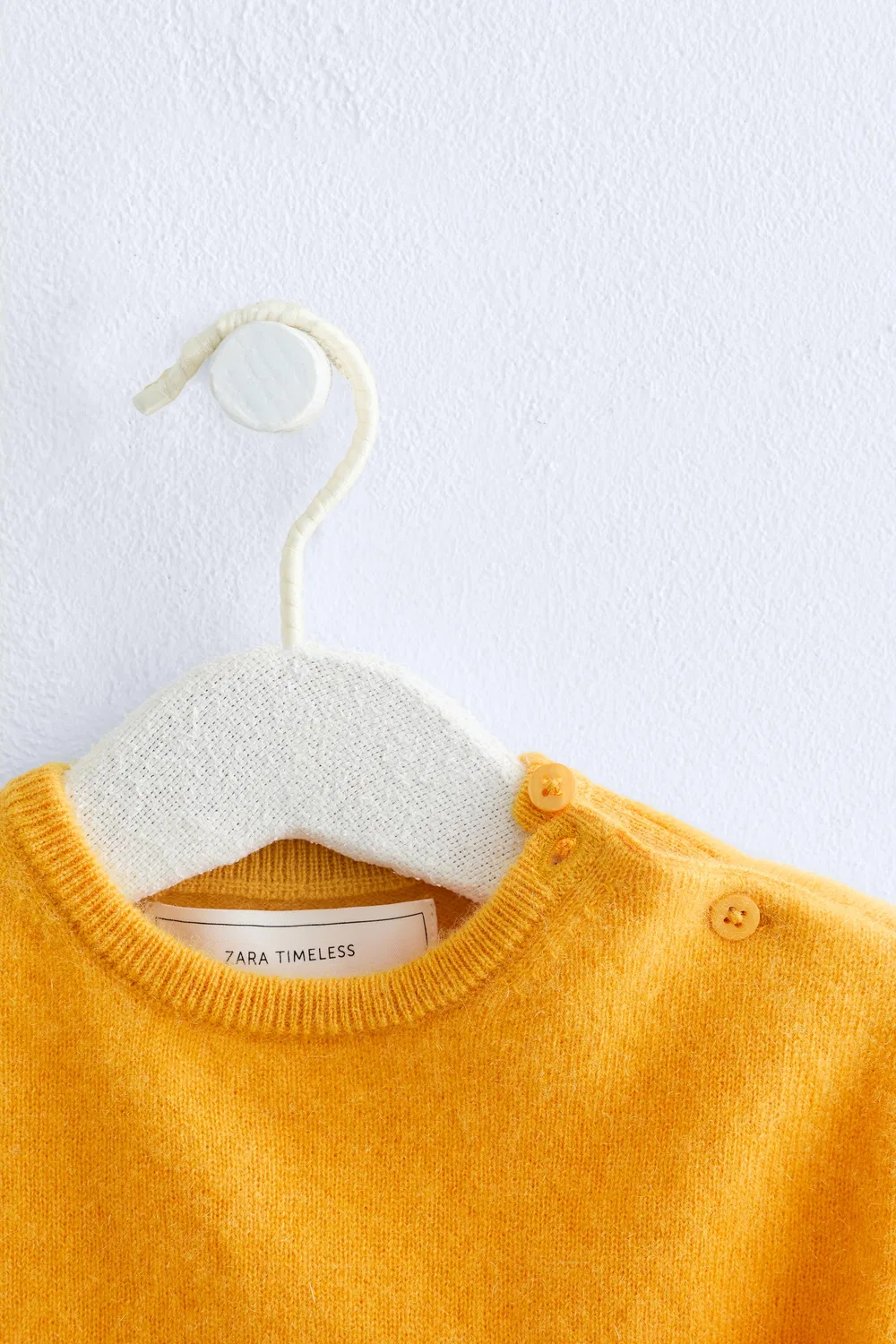 ZARA TIMELESS - Свитер из 100% кашмира, Yellow — фото 3