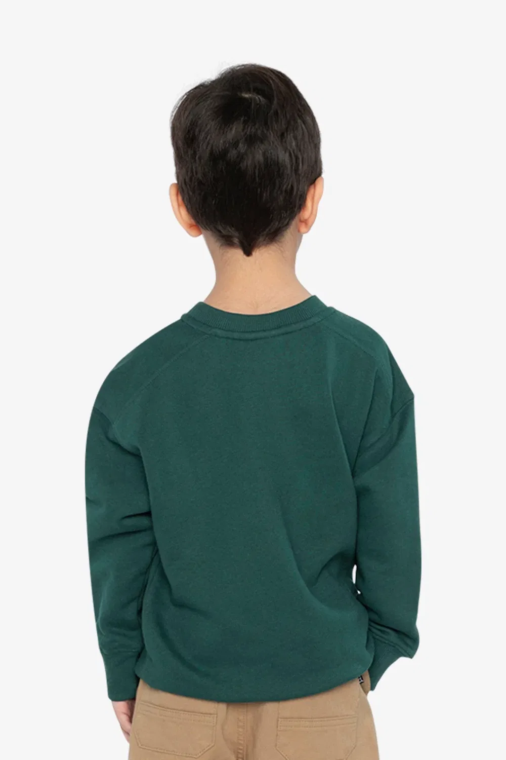 Детский свитшот из флиса с принтом Deux par Deux, Green Forest — фото 4