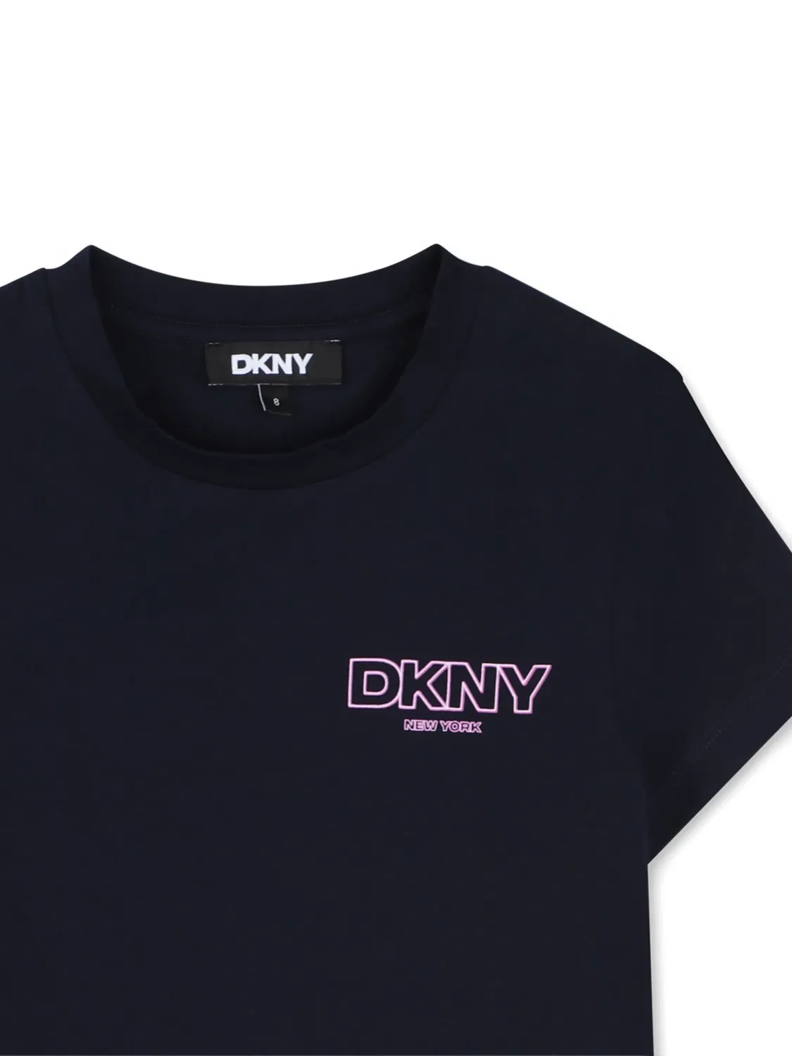 Футболка с графичным принтом Dkny Kids, синий — фото 3