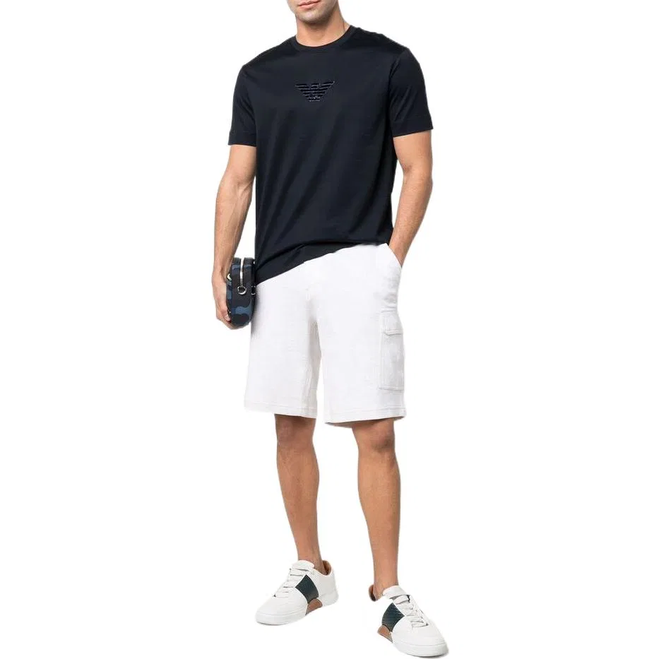 Мужская футболка с круглым вырезом Emporio Armani, Navy Blue — фото 3