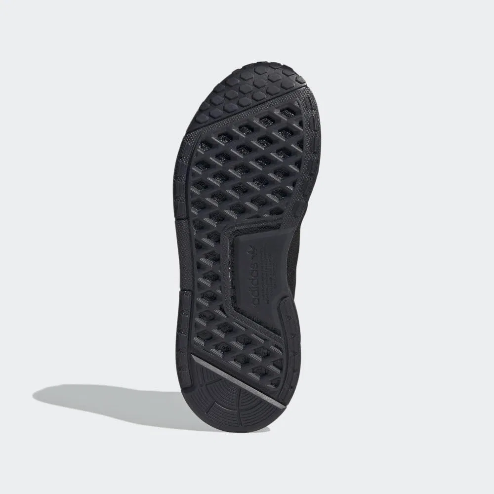 Детские кроссовки для мальчиков с принтом NMD_R1 Adidas, Black — фото 4