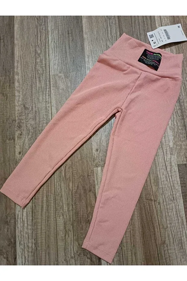 Детские леггинсы для девочек ribbed Sare Tekstil, Salmon