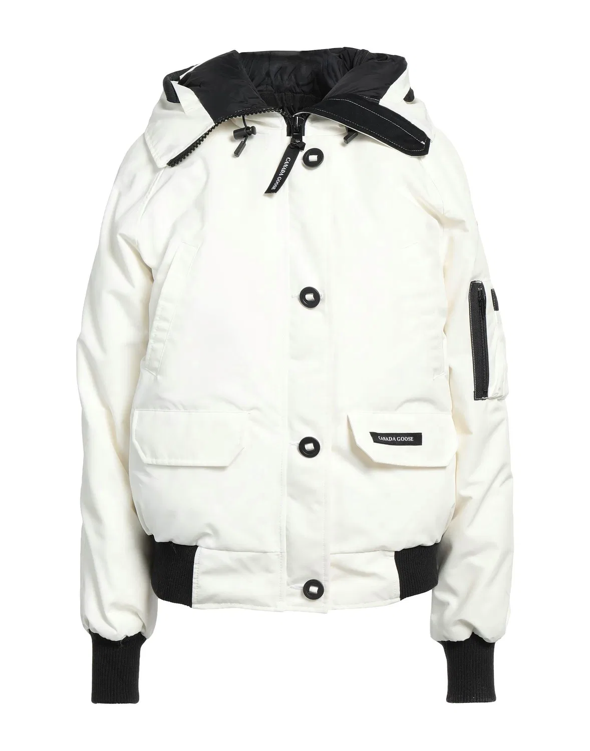 Женская пуховая куртка с капюшоном Canada Goose, белый