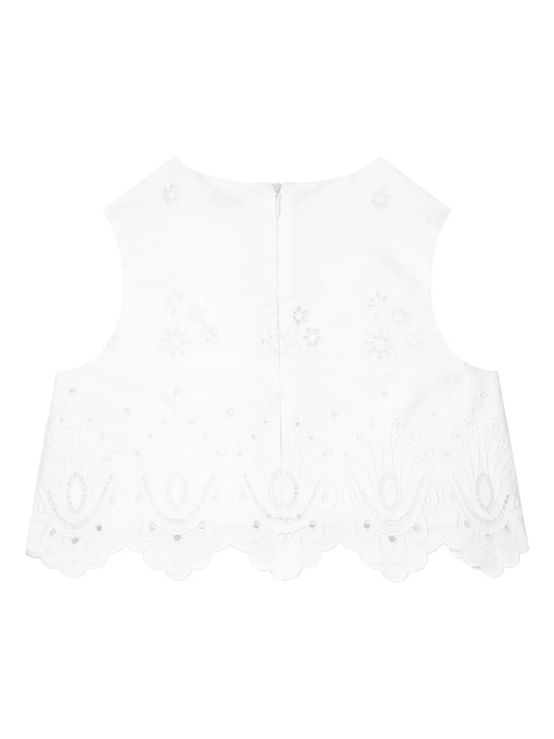 Топ с вышивкой Broderie Anglaise Dolce & Gabbana, белый — фото 2