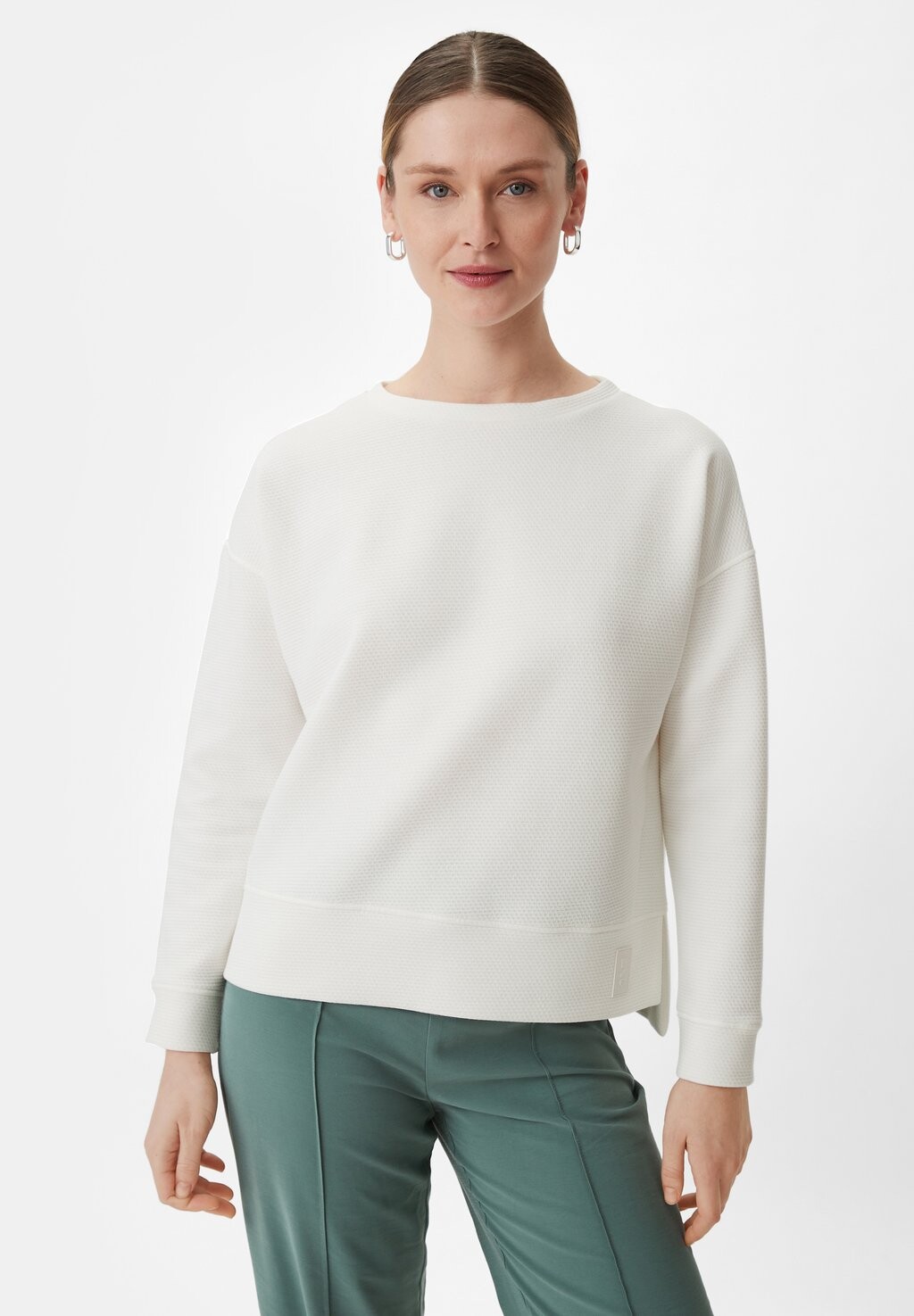 

Толстовка MIT STRUKTURMUSTER comma casual identity, цвет weiß