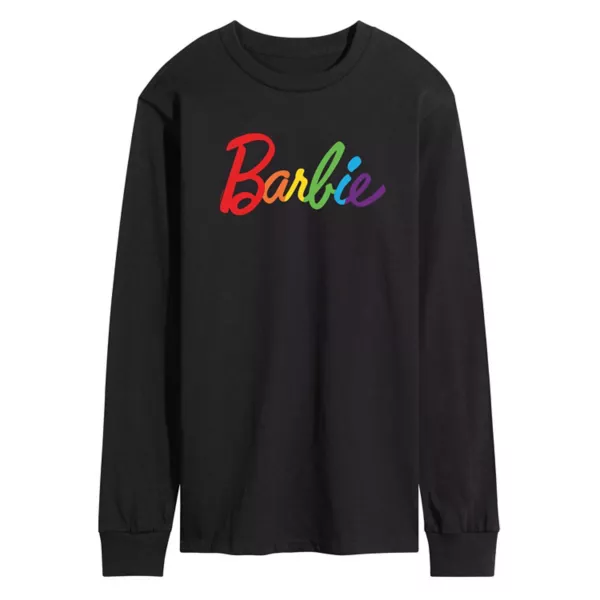 

Мужская футболка с длинным рукавом и логотипом Men's Pride Barbie, черный