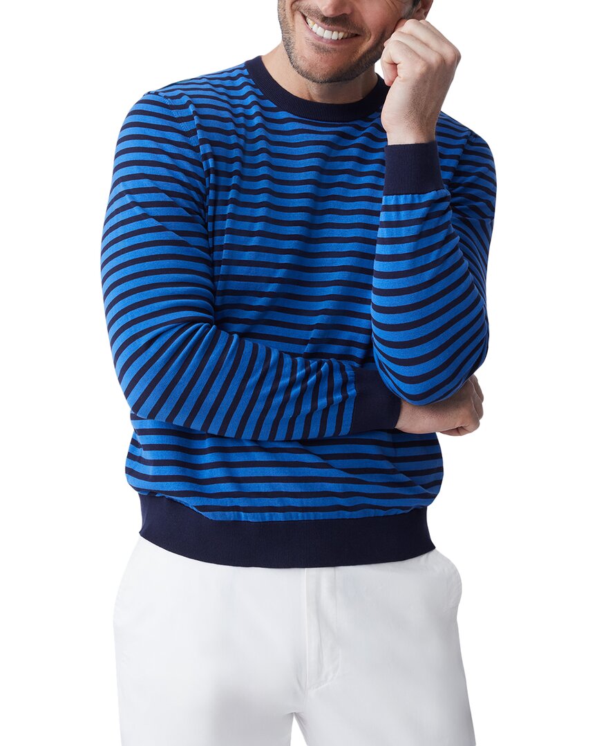 

Свитер J.McLaughlin Stripe Nathan, темно-синий