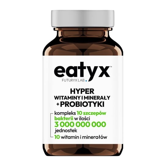 

Eatyx, Таблетки с витаминами и минералами, 10 штаммов бактерий, 60 капсул. Inna marka