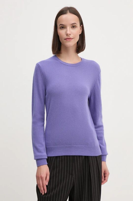 

Шерстяной свитер United Colors of Benetton, фиолетовый