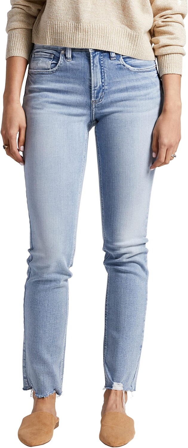 

Джинсы Silver Jeans Co. Most Wanted Mid-Rise Straight Leg Jeans L63413SCV112, цвет Light Indigo Wash
