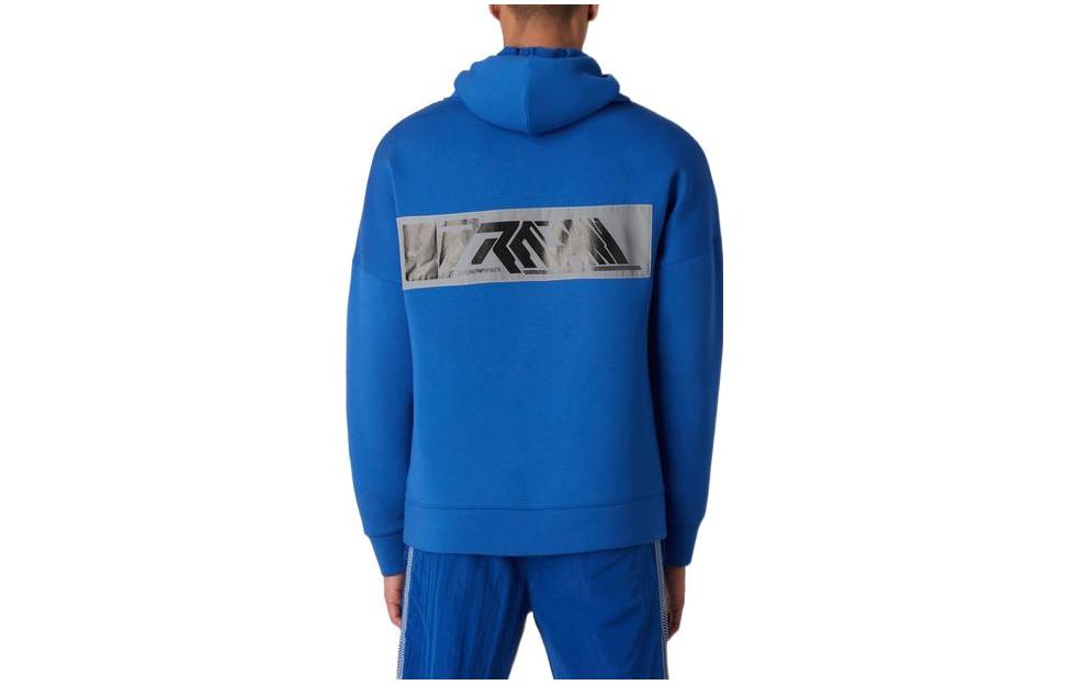 EMPORIO ARMANI Толстовка SS23 мужская Electric Glow Blue — фото 3