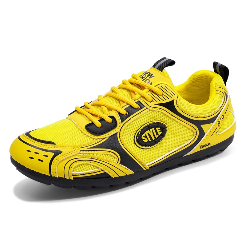 

BAKE Мужские повседневные кроссовки низкие желто-зелено-коричневые желтые, цвет Yellow