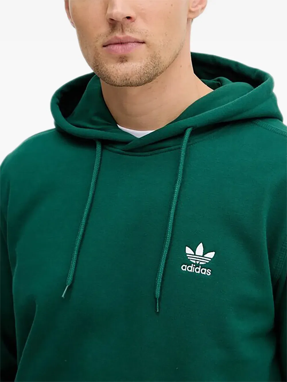 Худи с логотипом Adidas, зеленый — фото 4