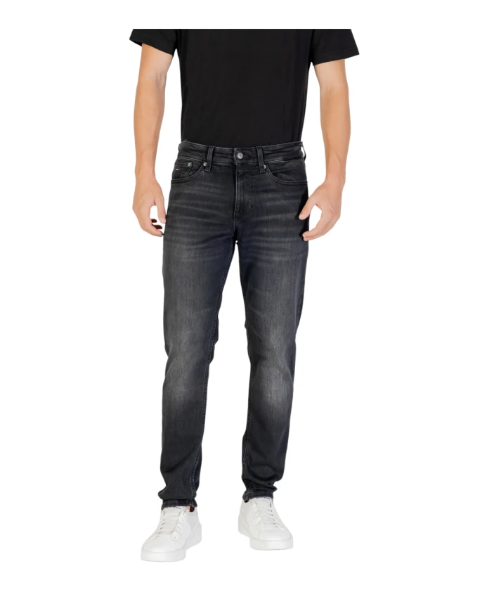 

Узкие джинсы-клеш в современном стиле. Tommy Jeans, черный