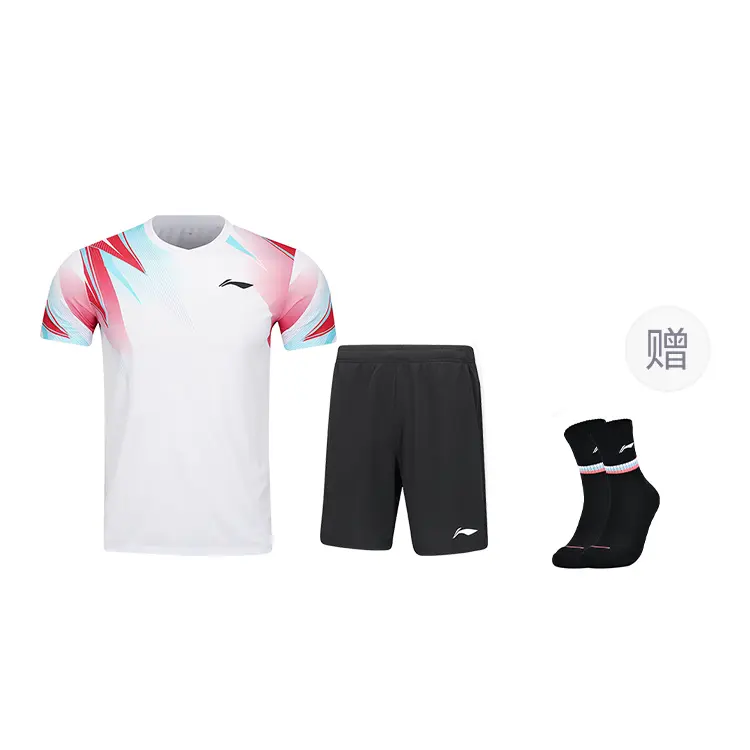 

Серия бадминтон сет футболка для бадминтона унисекс LINING